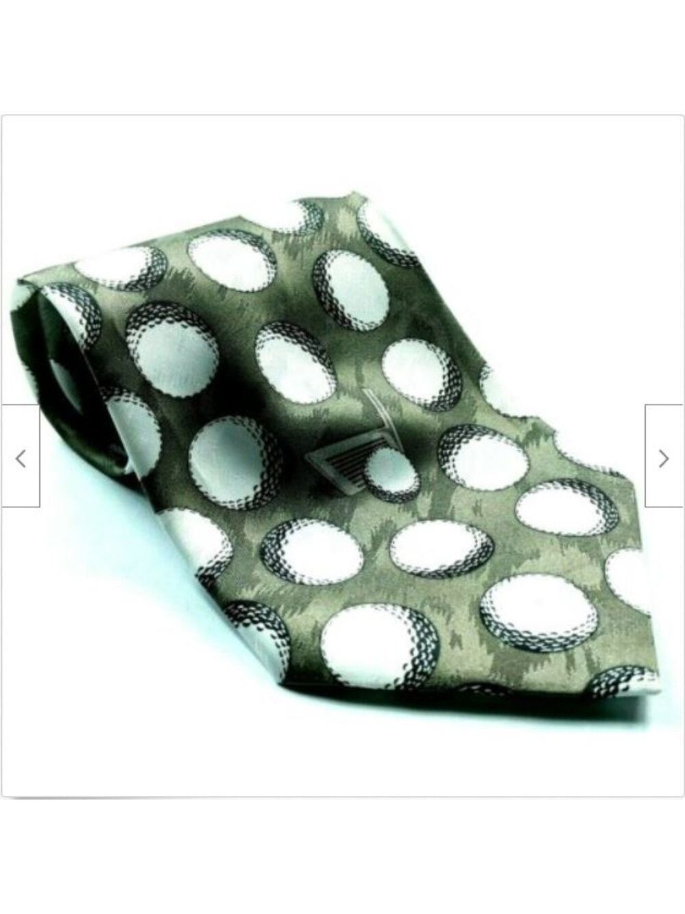 Khaki Golf Balls Sports Putter Tie